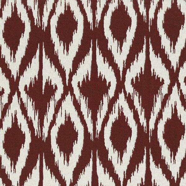 Seamtec Premium Outdoor Furniture Fabric, Ikat Pattern, Poppy Red Cut SEAMSGWINK14FABCU